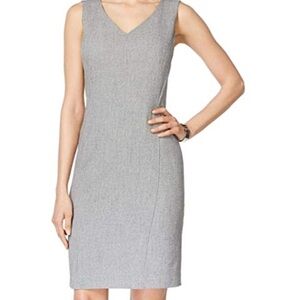 Kasper Classic Gray Sleeveless Midi Dress